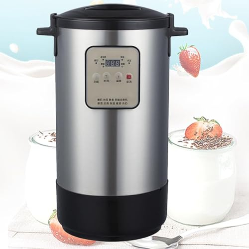 Hydravex Máquina de fermentación automática Máquina de Yogur Comercial de Gran Capacidad de 12 litros Máquina Inteligente de fabricación de Alimentos Pantalla LCD con Interior de Acero Inoxidable