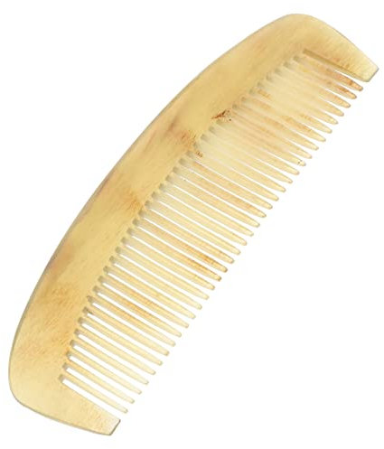 BELLIFFY Natürlicher Hornkamm Für Kopfhautmassage Haarglättung Und Bartstyling Antistatischer Reisekamm Aus Horn Für Männer Und Frauen Mit Feiner Handwerkskunst