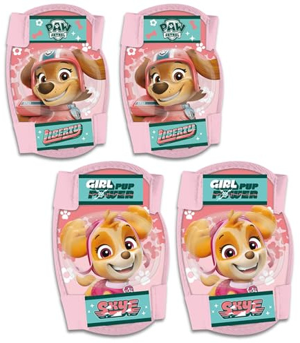 sarcia.eu Paw Patrol Skye Liberty knä- och armbågsskydd för barn, flickor, rosa (rosa)