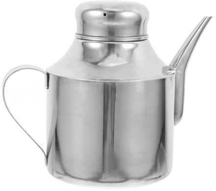 Zerodeko Bidon Huile Acier Inoxydable Avec Couvercle Pot De Stockage Huile De Cuisson Usagée Pour Maison Récipient Pour Condiments