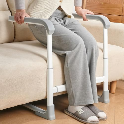 YBIETH Aufstehhilfen für Ältere Menschen, Höhen- und Breitenverstellbarer Stuhllift Hilfe für Ältere Menschen, Sicherheitshaltegriff mit Anti-Rutsch-Füßen für Senioren, Behinderte, Handicap