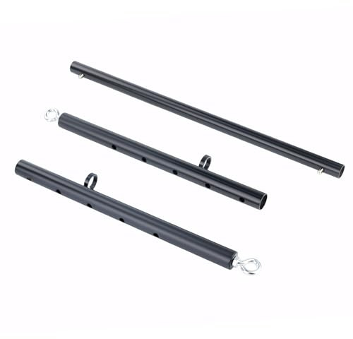 BDSMNOOK Black Expandable Spreader Bar Set Sports Pilates Training Tools Kit
