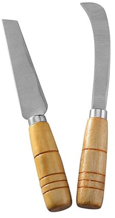 AUTSUPPL 4 pièces Éplucheur Fruits Inox Couteaux Courbés Éplucheurs Ananas et Évideur Tiges Lames Tranchantes et Poignées Confortables pour Cuisine Maison