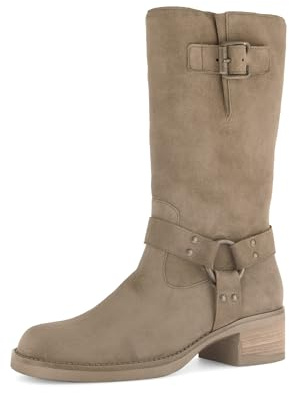Gabor Damen Biker Boots, Frauen Stiefeletten,einlege-Sohle,geschlossen,Holly-Jolly,Nappa-Leder,Night-Blue,Off-White,Oliv,Farro,40 EU / 6.5 UK