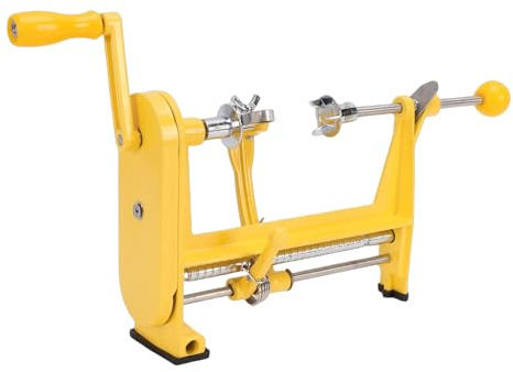 Luocute Pelador de Manzanas, Pelador Manual de Frutas, Cortador con Cuchillas de Acero Inoxidable y Base de Succión para Manzanas, Naranjas y Cítricos, Descorazonadores de Verduras