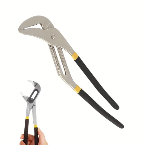 FROOBY Water Pump Pliers, Fast Adjustable Tongue Groove Joint Pliers V-Jaw Comfort Grips 500mm/20 Inches Quick Change Pipe Wrench Rust-Proof CRV Steel Construction Plumbing Home Repair Pipe Fittings