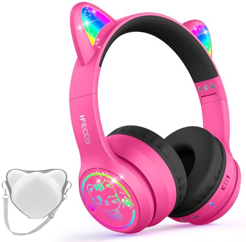 IFECCO Casque Audio Enfant avec Microphone Bluetooth 6.0