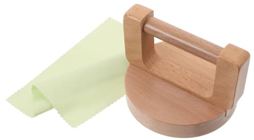 TOKIDNY Pressa per Stampa su Legno Rotonda in Faggio con Superficie Liscia e Impugnatura Ergonomica per Progetti di Stampa e Ambienti Artigianali