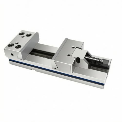 XLWLLNJ Bench Vise Milling Machine Vise CNC Precision Vise Flat Vise with Hardened Finish and Wide Jaw Opening for Stable Positioning Suitable for milling Operations prototyping Job Shops