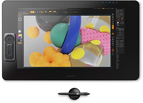 Wacom Cintiq Pro 24 Creative Pen and Touch Display – 4K Graphic Drawing Monitor with 8192 Pen Pressure and 99% Adobe RGB (DTH2420K0), Black