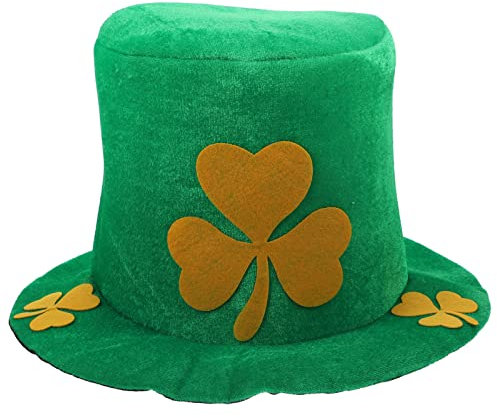 Amosfun St. Patricks Tag Hut Party Hut Irish Paddys Tag Phantasie Mütze Grün St. Patricks Day Kostüm Requisiten