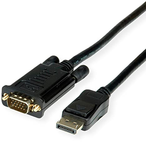 VALUE Câble DisplayPort-VGA, DP ST - VGA ST, noir, 1,5 m