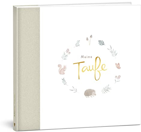 mintkind® Gästebuch Meine Taufe Wald I für Junge & Mädchen | Taufbuch, Taufgeschenk, Taufalbum, Erinnerungsbuch I 72 Innenseiten für Glückwünsche, Fotos und Mehr | Gästebuch Taufe Gastgeschenk
