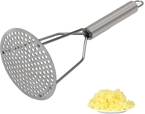 Edorco 2 Passapatate in Acciaio Inox,Passapatate per Uso Domestico | Attrezzo da Cucina Portatile in Acciaio Inossidabile, Utensili da Cucina per Fango schiacciato per Verdure, Fagioli fritti