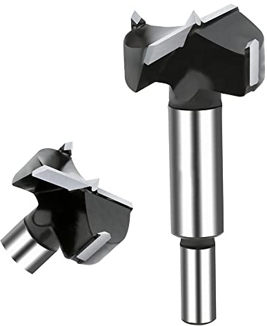 NICAVKIT 35mm Punte Trapano Forstner in acciaio al tungsteno, Forstner Drill Bit per legno, Punta Forstner Per Legno In Lega premium Per Forare Legno, Compensato, Plastica
