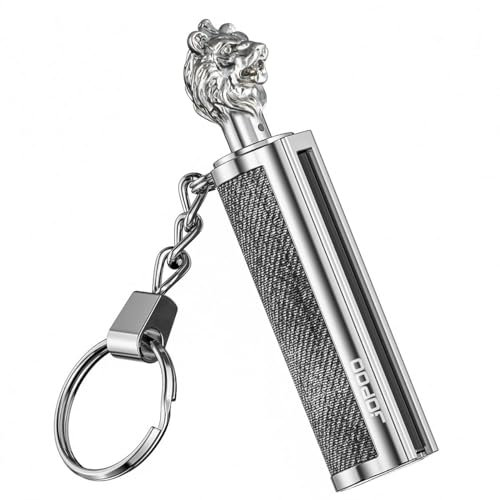 VIPAVA Briquets métalliques, briquets allumettes permanents, briquets Portables, briquets Porte-clés for Camping et randonnée (Hors Liquide) (Color : B)