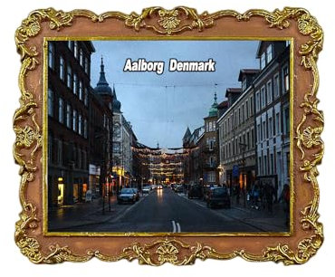 Aalborg Dänemark Kühlschrankmagnet 3D Reise Souvenir Kühlschrank Dekoration Magnetaufkleber Handwerk Kollektion