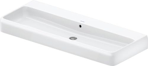 Duravit Qatego Aufsatzwaschtisch, 1200x470mm, mit Überlauf, Unterseite geschliffen und glasiert, DuraCeram, 2382122028, Farbe: Weiß