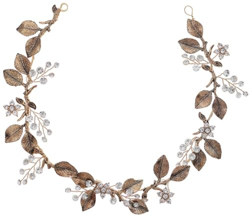 Leaf Hair Band Headpiece for Bride Flower Hair Accessories Hair Bands for Women Hair Vine for Wedding Bride Flower Girl Hair Accessories Bridal Tiara Alloy Headband Wedding Dress/110
