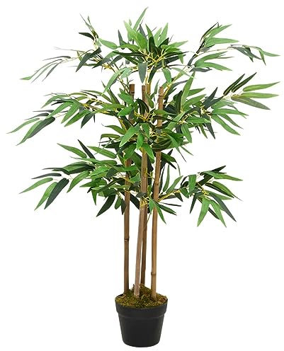 Rantry Twiggy Künstliche Bambuspflanze mit Topf, 90 cm, Gartenmöbel, Dekoration für Gartenmöbel im Freien