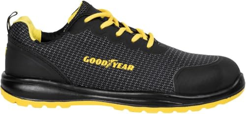 Goodyear Svarta Andningsbara Skyddsskor, Säkerhet På Jobbet, Kategori S3 - Storlek 42