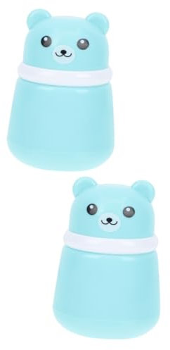 Hoement 2stücke Cartoon Powder Puff Box Leere Talcum Powder Box Für Unterwegs Praktisch Und