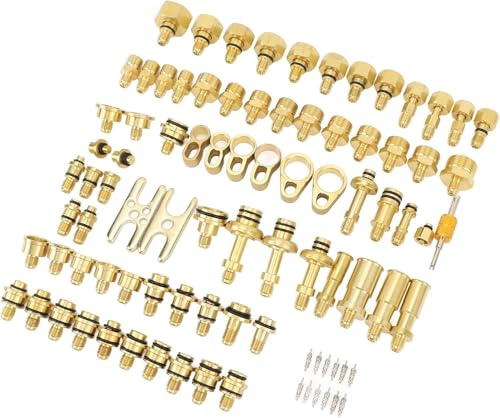 OVAQUIXI 77pcs kit détection fuite climatisation voiture for entretien auto