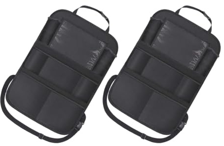 JUMPLAWN 2piezas Bolsa De Almacenamiento Para Asiento Trasero De Coche Organizador De Asiento Soporte Para Bebidas Para Viajes Familiares
