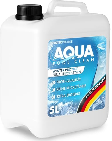 Aqua Pool CLEAN Winter Protect I Pool Wintermittel I Winterschutzmittel für Pools I Wintermittel für Pool I Pool Überwinterungsmittel Algizid I Einfache Winter Poolpflege (2 x 5L)