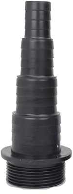 Multi-Size BSP Threaded Adaptors for Corrugated Pond Pipes - Flexible Hose Tail Connectors in Various Sizes (to 20/25/32/38mm)