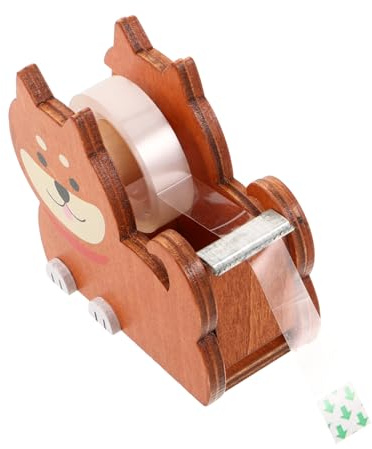 Angoily Klebebandabroller Mit Hundemotiv Transparentem Klebeband Und Schneidewerkzeug Tischhalter Für Washi-masking-tapes Für Basteln Und Büroarbeiten Kompakt Und Rutschfest