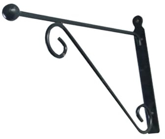 Abaodam Soporte para Macetas de Pared Metálico Negro para Colgar Plantas en Terraza Exterior Decoración Vintage Resistente y Duradero