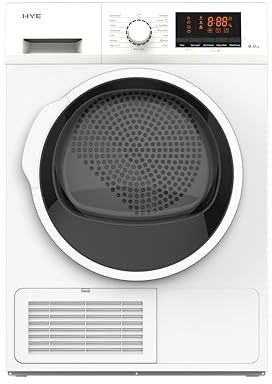 Tumble Dryer - Condenser Tumble Dryer, 8kg Drum Capacity, Freestanding & Compact Design, White, 30 Minute Dry & Special Fabric Settings, Perfect For Apartments And Small Homes - D01CD08W13