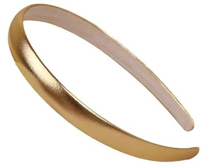 Goldenes Stirnband für Frauen und Mädchen - Satin-Haarband, niedlicher Kopfschmuck, Haarschmuck