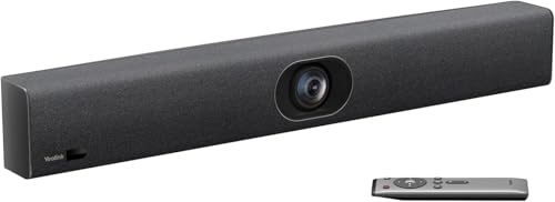 Yealink UVC40 E2 USB Sistema di telecamere per sala conferenze Ultra-HD 4K Videoconferenza Obiettivo grandangolare a 120 ° Built-in 8 matrici di microfoni Inquadratura automatica degli altoparlanti e
