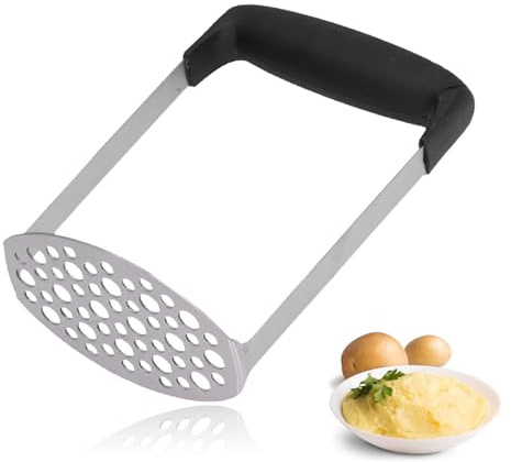 Schiacciapatate, 4,5 X 7,1 Pollici Schiacciapatate Manuale In Acciaio Inossidabile Pressatura Gadget Da Con Manico Antiscivolo Per Fagioli Verdure Frutta Carne