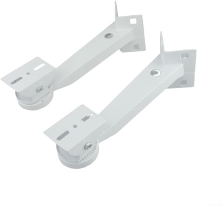 Besttoolifes Soporte de montaje CCTV de aleación de aluminio resistente a la intemperie para cámaras de seguridad de pared exterior y esquina con ángulo ajustable (2 unidades)