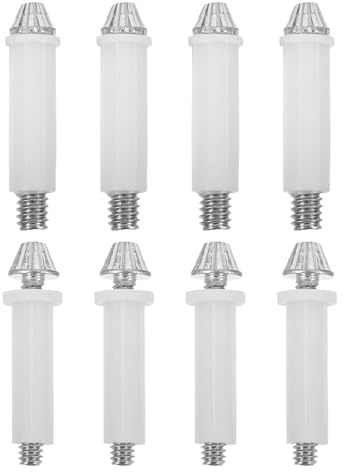 DIYEAH 8 perni per porte pieghevoli - Kit di perni inferiori per porte pieghevoli regolabili, ferramenta di ricambio per armadio, fienile, uso domestico, 3/8 e 7/16 pollici