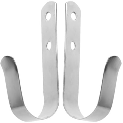 NUOBESTY 2 Stück Edelstahl Wandhaken Bootshaken Vielseitig Einsetzbar 107x25 Mm Robust für Yacht und Wohnmobil Aufhängung