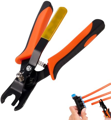 Sinbana Utensile Scollegamento Raccordi Push-To-Connect per 10-12mm, Attrezzo Smontaggio Tubi Dell'Aria Pinza Raccordi Innesto Rapido per Uso Meccanico Domestico e Industriale