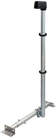 Premium X Basic X120-48 SAT TV Dachsparrenhalter 120cm Stahl Mast Dach-Sparren-Halterung für Satellitenschüssel Satelliten-Antenne LTE | Kabeldurchführung Mastkappe 2X Mastclip