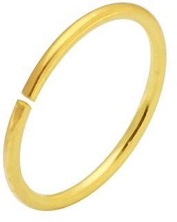 Monster Piercing | 14K Gold | Nasenring Nasenpiercing 20 Gauge - 10MM Durchmesser | offener Nasenring | Nase Piercing Frauen Männer