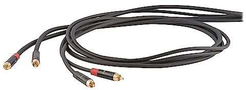 Proel DHS505LU3 - Cavo Professionale Audio Stereo ONEHERO per strumenti con connessioni 2 x spina RCA a 2 x spina RCA, Nero (3mt)