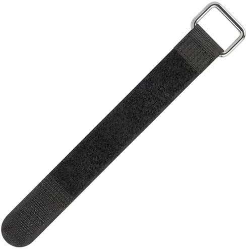 Lumonic 10x hook+loop 600x38mm normal Noir - Colliers de serrage réutilisables en hook+loop - Pour la fixation ou la gestion des câbles