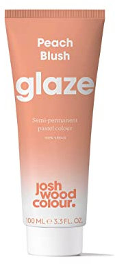 Josh Wood Colour Glaze (Peach Blush) - Semi-permanent Hair Mask - Ammonia-free - Conditions and Nourishes - Lasts Up to 3-5 Washes - For Blonde Hair - 100% Vegan - Cream (100ml)