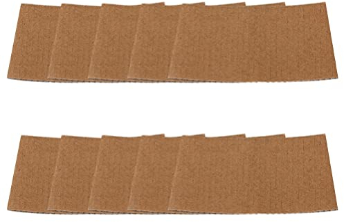 jojofuny 50 Pezzi di Carta Tazza di caffè Tazza di caffè Coperchio Maniche Succo di Coppa del Manicotto di Carta Tazza di tè Resistente Calore Manica Marrone Chiaro