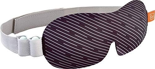 Go-Travel Shaped Eye Mask, Licorice Black with earplugs - One Size, Licorice Black (Ref 731)