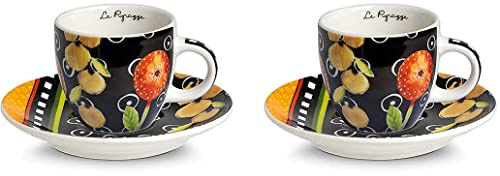 Egan Set 2 tazze caffè Le Pupazze Nere ML 100