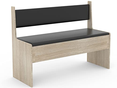 VCM Wooden corner bench seat bench with chest Esal width 110 cm Wooden corner bench seat bench with chest Esal width 110 cm Sonoma oak