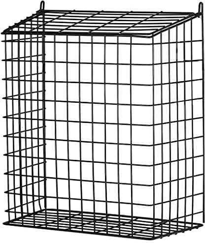 Aggloz | Mailbox Cage | Letterbox Metal Cage/Basket | Door Letterbox | Wall-Mounted Post Letter Box | Door Post Mail Catcher Basket | Super Easy to Install | All Fixings Included